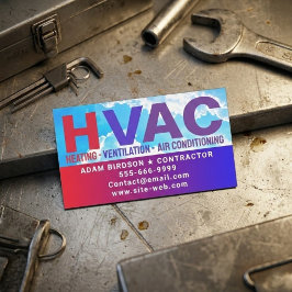 Cartão De Visitas Magnético Serviço de HVAC (Aquecimento, Refrigeração, Ar Con