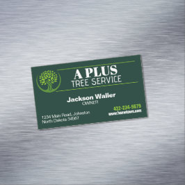 Cartão De Visitas Magnético Serviço de Trimagem em Árvore