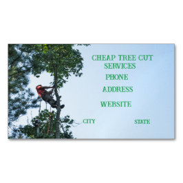 Cartão De Visitas Magnético Serviços de remoção de árvores
