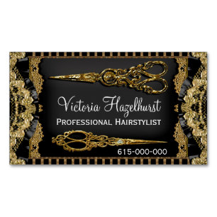 Cartão De Visitas Magnético Sheer Hazelhurst com Tesoura Dupla Magnética