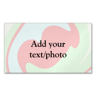 Cartão De Visitas Magnético Simple acrylic pour marble add your text name cust