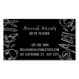 Cartão De Visitas Magnético SmartMath Tutoring Services