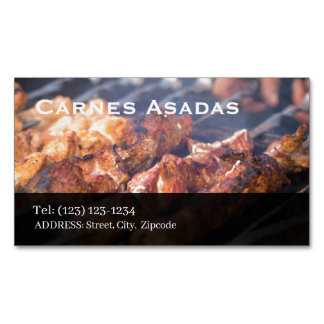 Cartão De Visitas Magnético Tamales  services editable   business card