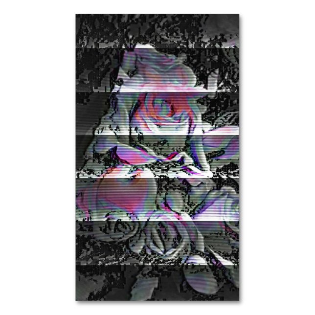 Cartão De Visitas Magnético Techno Bouquet  (Frente Vertical)