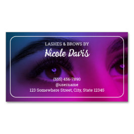 Cartão De Visitas Magnético Técnico De Brows E Lashes