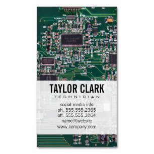 Cartão De Visitas Magnético Técnico Engenheiro de software