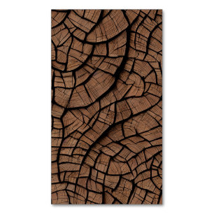 Cartão De Visitas Magnético Textura Whimsical Stunning Wood
