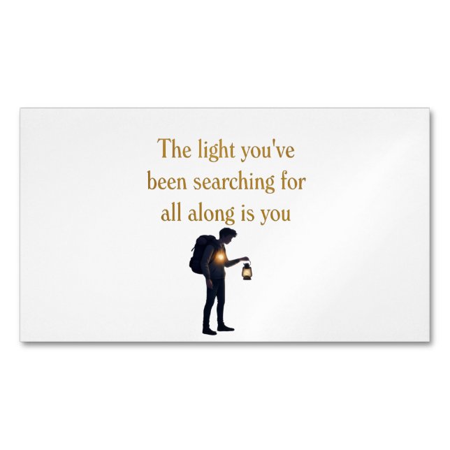Cartão De Visitas Magnético The light is you iPad Smart Cover (Frente)