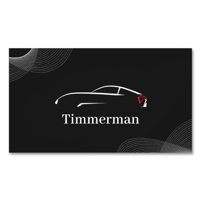 Cartão De Visitas Magnético Timmerman — Automotive Care & Vehicle Enhancement (Frente)