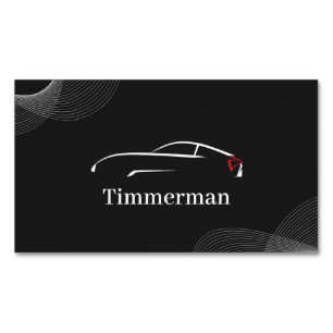 Cartão De Visitas Magnético Timmerman — Cuidados Automotivos e Aprimoramento d