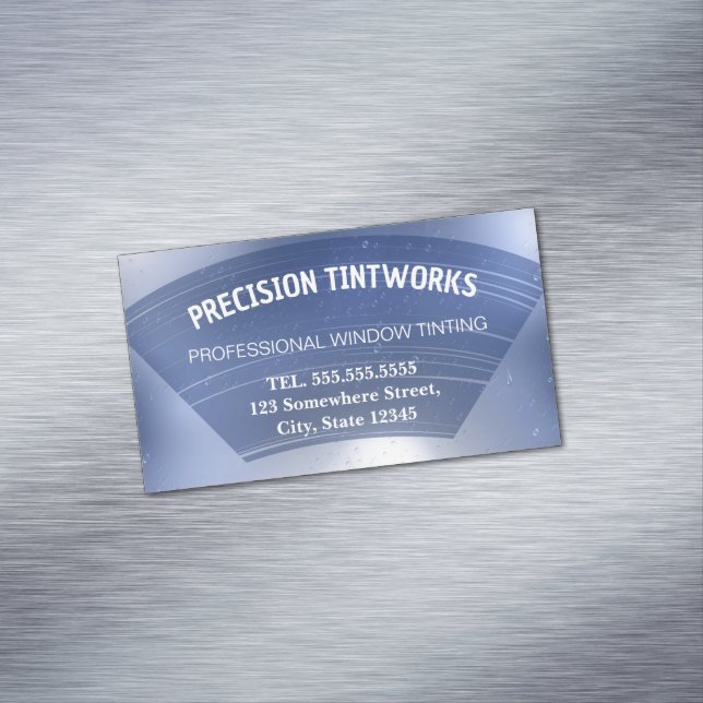 Cartão De Visitas Magnético Tinta da Janela do Carro (Posição Original)