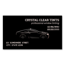 Cartão De Visitas Magnético Tonalidade da janela do carro