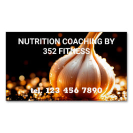 Cartão De Visitas Magnético Treinador em Nutrição