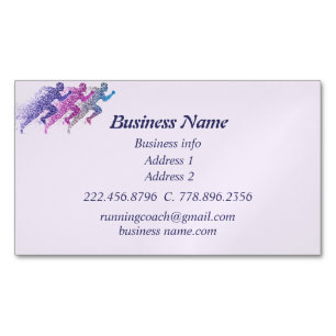 Cartão De Visitas Magnético Treinador Pessoal de Curadores Modernos