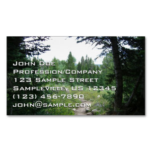 Cartão De Visitas Magnético Trilha Grand Teton