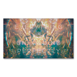 Cartão De Visitas Magnético Tudo é revelação do ímã de perfeitamente |