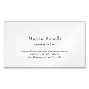 Cartão De Visitas Magnético Único Personalizado Clássico Customizado