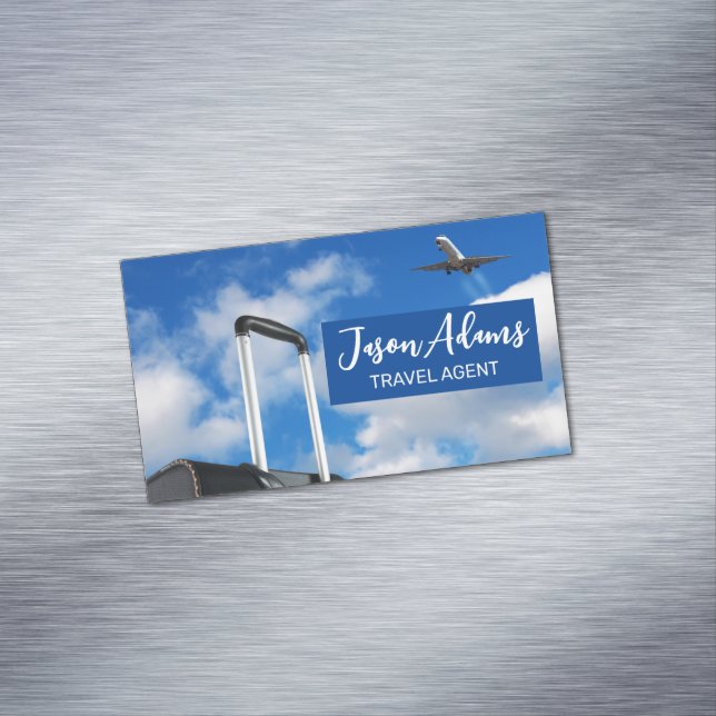 Cartão De Visitas Magnético Viagem (Posição Original)