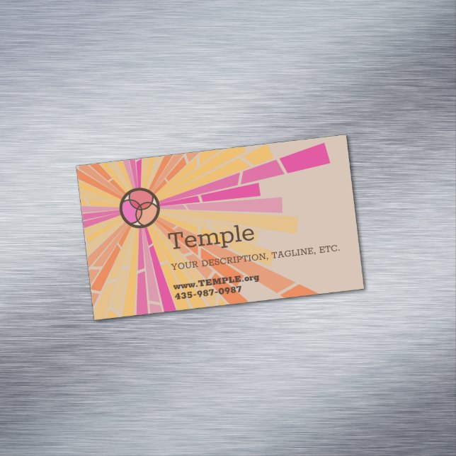 Cartão De Visitas Magnético Vidro Estreito (Posição Original)