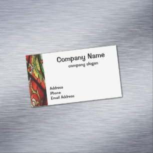 Cartão De Visitas Magnético Vidro Estreito