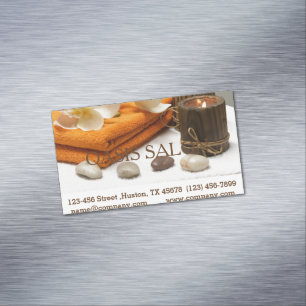 Cartão De Visitas Magnético Yoga Zen AromaTherapia Skincare SPA Massagem
