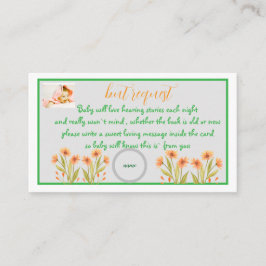 cartão de vitrine de bebê de flor selvagem de soli