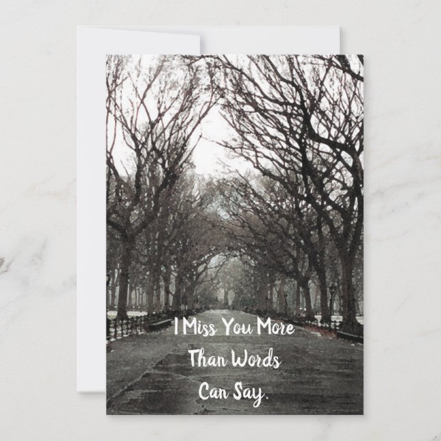 Cartão de Você Ausente (Frente)