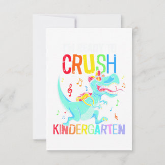 Cartão De volta à escola estou pronto para esmagar o jard