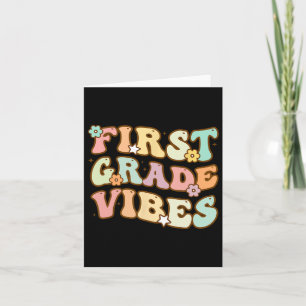 Cartão De Volta À Escola Na Primeira Série Vibes Professo