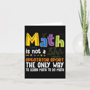 Cartão De Volta À Matemática Na Escola Não É Um Espectado