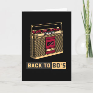 Cartão De Volta À Música Dos Anos 80