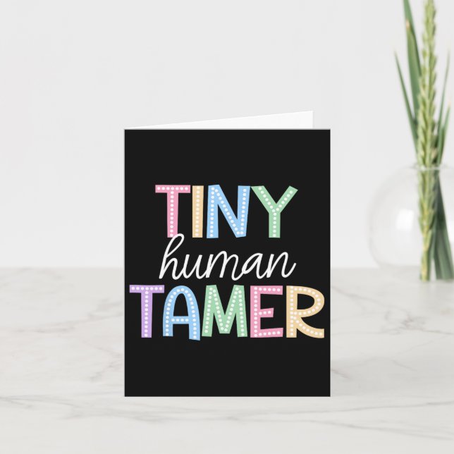 Cartão De Volta À Pré-Escolas Professora Mulheres Sai Da  (Frente)