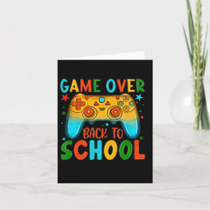 Cartão De Volta Ao Jogo Da Diversão Escolar Sobre O Profe