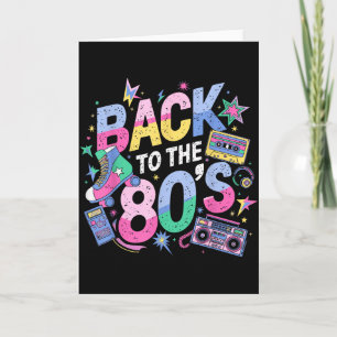 Cartão De Volta aos Anos 80 Oitenta Vintage Eighties Retr