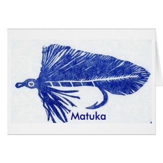Cartão de Voo Clássico para Trutas "Blue Matuka"