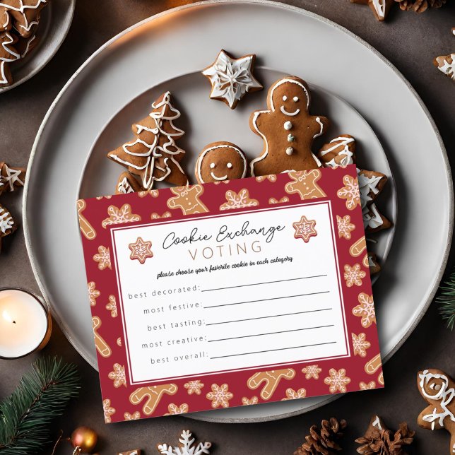 Cartão de Voto Votação Votação Festa de Bolachas d (Criador carregado)