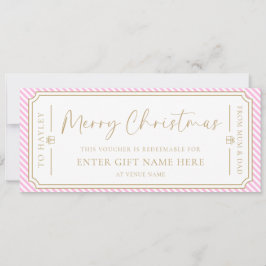 Cartão de Voucher de Presente de Natal em Greve Ro