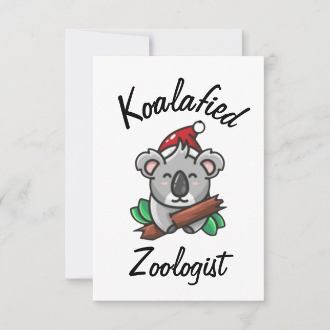 Cartão de Zoólogo Koalafied (Frente)