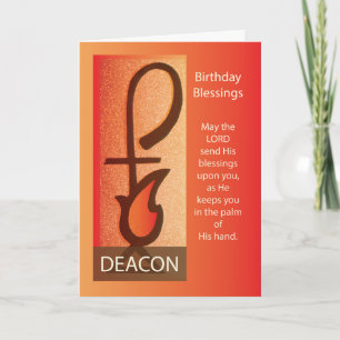 Cartão Deacon Birthday, Shepherd Funcionarios & Flame Rel