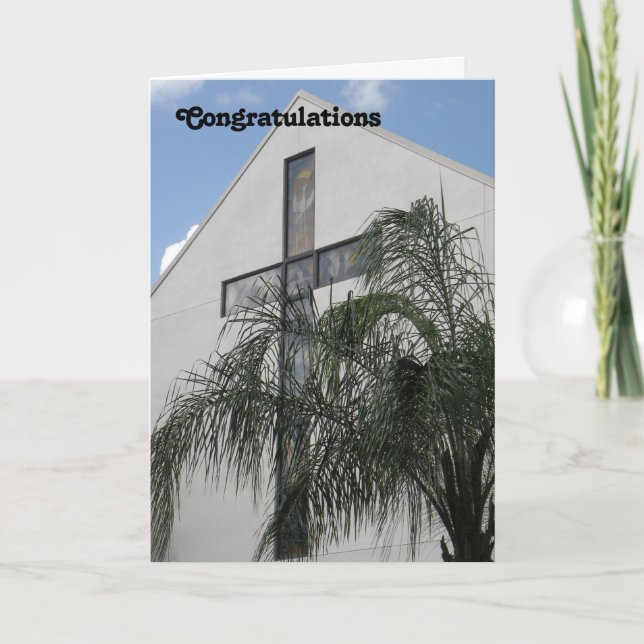 Cartão Deacon da placa de parabéns (Frente)