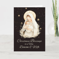 Deacon e Esposa Bençãos de Natal Madonna
