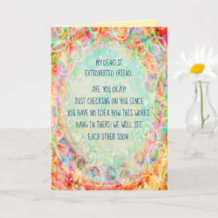 Cartão “Dear Extrovert Friend” Inspirivity