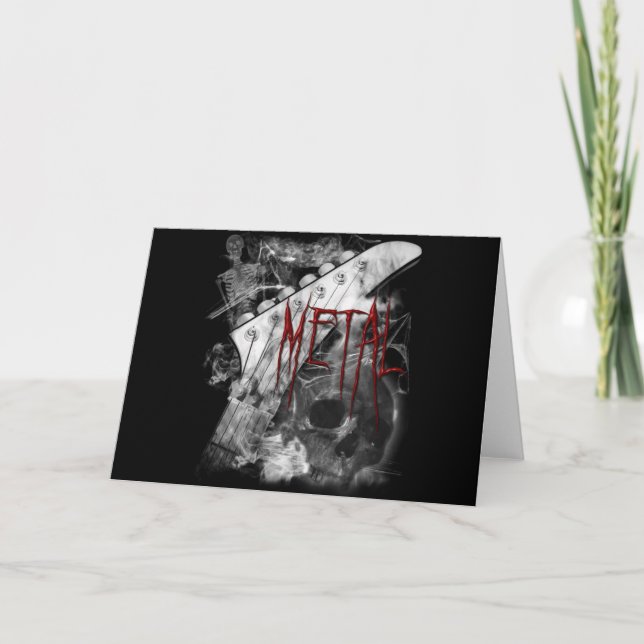 Cartão Death Metal Guitar (Frente)
