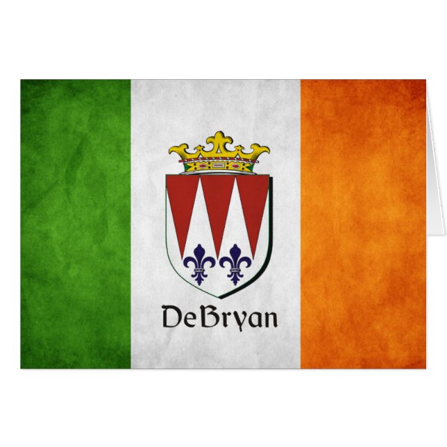 Cartão DeBryan Irish Flag (Frente Horizontal)