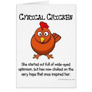 Cartão Decepcionado e bloqueado pela esperança