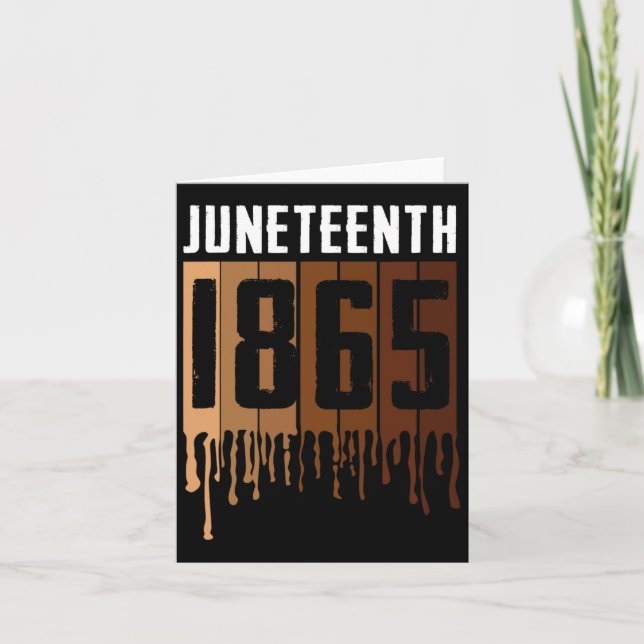 Cartão Décima Camiseta de Junho 19 de junho de 1865 Dia d (Frente)