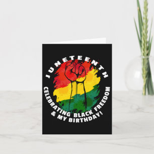 Cartão Décima Junta Celebrando a Liberdade Negra E Meu Na