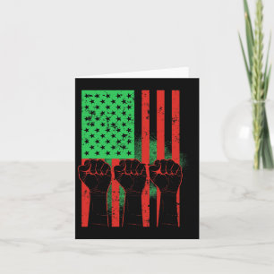 Cartão Décima-Junta Prende Orgulho de Bandeira Negro-Afri