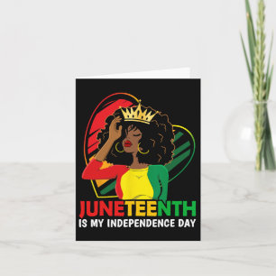 Cartão Décima Sétima Camisas Rainha Africana Blac