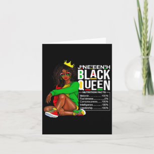 Cartão Décima Sétima Rainha Negra Fatos Nutricionais 4º d